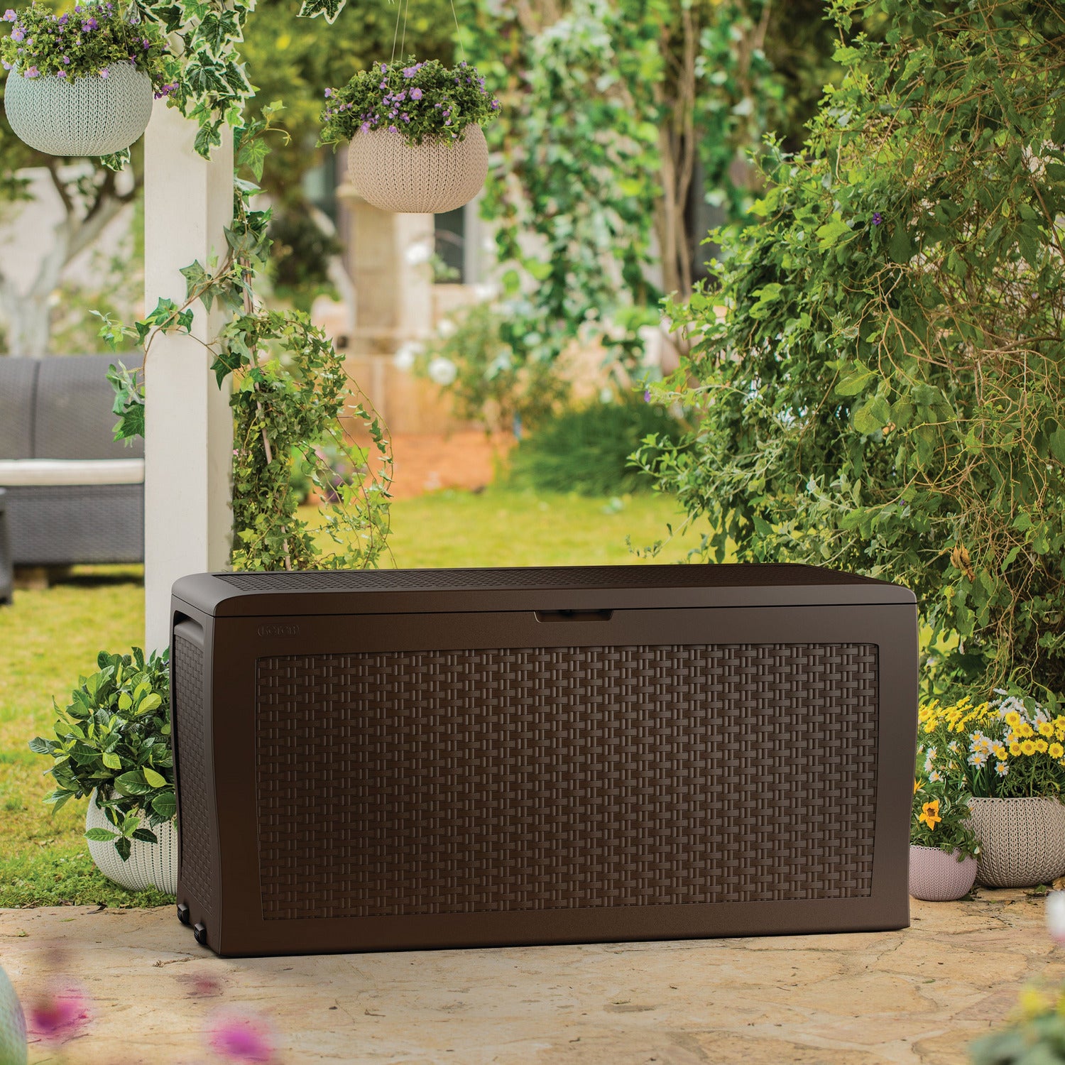 KETER - Baule da giardino marrone Samoa - h57x116x48 cm